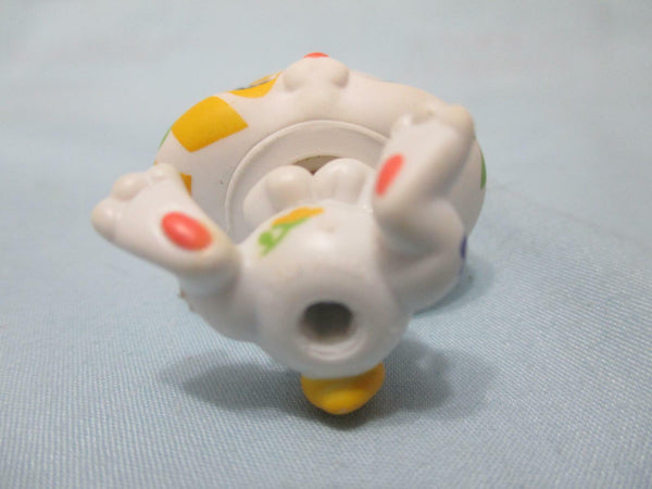 LITTLEST PET SHOP RABBIT BUNNY POST CARD PET WHITE FLOWERS 1067 AUTHENTIC LPS Mar22j