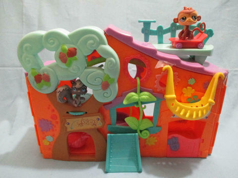 Littlest Pet Shop Club Tree House Playset with Pets and Accessories Complete Set LPS APR25J