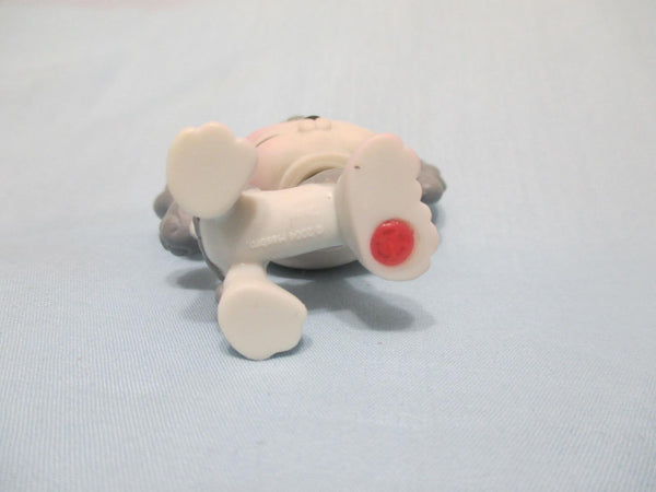 LIKE NEW Littlest Pet Shop Grey Gray Poodle Dog Purple Eyes Real Hair 292  Authentic APR04J