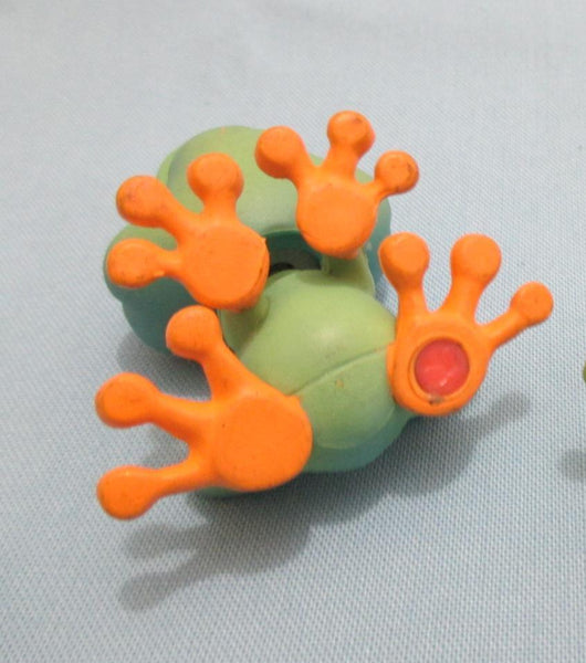 Littlest Pet Shop 264 Green Frog w Orange Eyes Authentic Minor Wear MAY9J