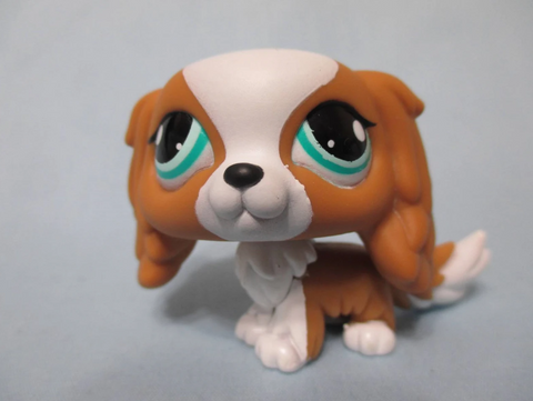 Littlest Pet Shop Dog King Charles Cocker Spaniel 1825 Authentic Dec10n