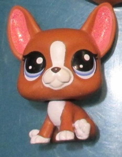 Littlest Pet Shop Roxie McTerrier 2-92 Boston Terrier Puppy Dog New Generation Authentic Lps MAR10J