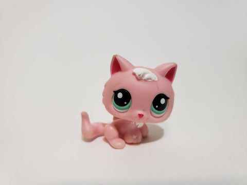Littlest Pet Shop LPS Rare Pink Baby Kitten Cat 2575 Green Eyes Authentic Lps Blemished As Shown May23ni86