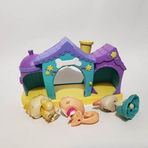 Littlest Pet Shop Triplet House with 3 Pets Accessory Set Authentic Lps Comes As Shown Aug28ni
