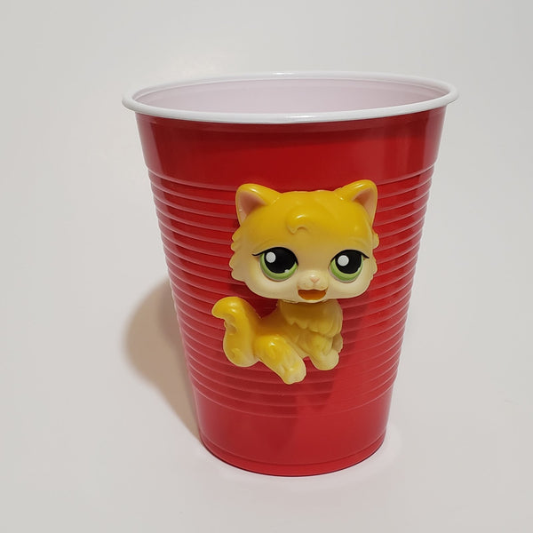 Littlest Pet Shop Magic Motion Persian Cat Custom Cup Accessory Sep18ni NN