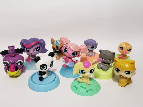 Littlest Pet Shop Lot of 10 McDonalds Happy Meal Toys Figure Jan2na
