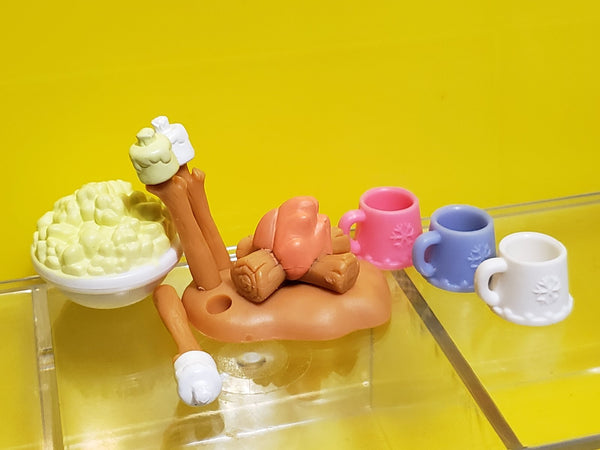 Littlest Pet Shop Rare Camping Marshmallow Popcorn and Winter Cups Accessories Set LPS Authentic Feb19ni