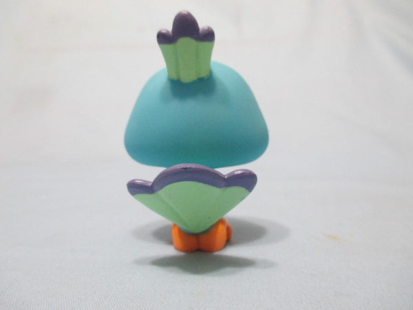 LIKE NEW Littlest Pet Shop Blue Green Purple Big Eyes Peacock 869 RARE Authentic Mar11npo64