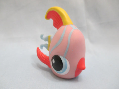 Littlest Pet Shop 884 Funniest Pink Yellow Angel Fish Dot Eyes Authentic LPS Apr18npo64m
