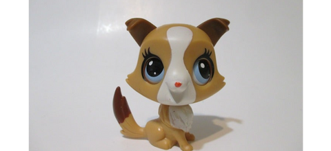 LIKE NEW Littlest Pet Shop Magic Motion Collie 3358 Puppy Dog Authentic LPS May09nlk