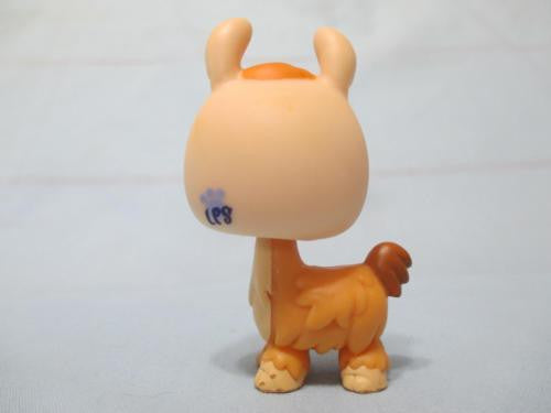 LIKE NEW Littlest Pet Shop RARE Yellow & Tan Llama 1460 Authentic Lps Oct29ni