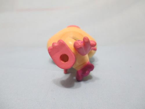 Littlest Pet Shop 1416 Yellow Purple Pink Ostrich Bird Blue Eyes Authentic Lps Blemished As Shown Dec1n