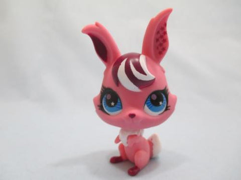 LIKE NEW LITTLEST PET SHOP BUNNY RABBIT 2691 PINK BLUE EYES Apr23npo110