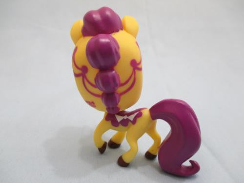 Littlest Pet Shop Horse Pony Sweet Delights Yellow Purple W Blue Eyes 3027 Authentic Lps OCT13J