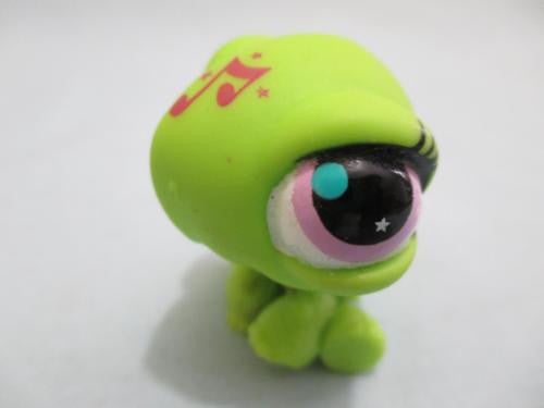 LITTLEST PET SHOP 2887 Green Turtle w/ Musical Note Bumpy Authentic Lps Feb7ni