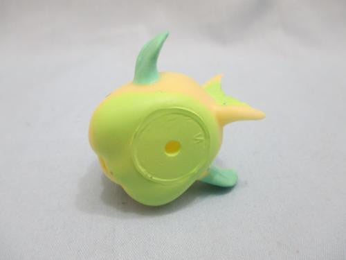 LIKE NEW Littlest Pet Shop LPS Yellow Green Puffer Fish Purple Eyes 519 Authentic Lps AUG16K