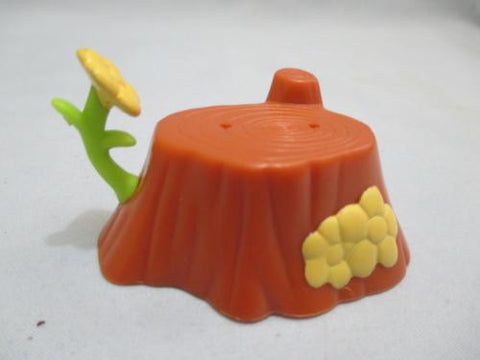 Littlest Pet Shop Accessory Tree Stump with Yellow Flowers 2" long Nov27ni