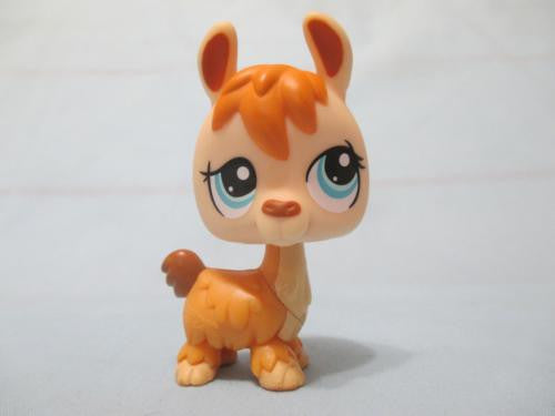Littlest Pet Shop RARE Yellow & Tan Llama 1460 Authentic Lps OCT25J