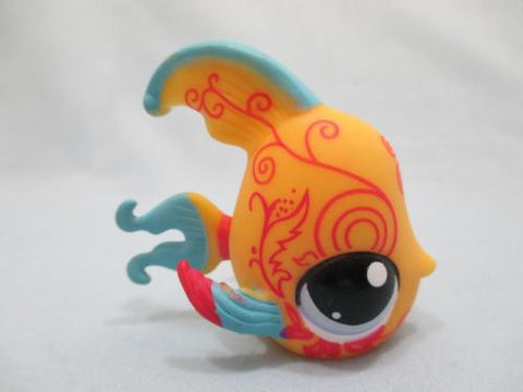 LIKE NEW LITTLEST PET SHOP YELLOW, PINK & BLUE ANGEL FISH 1355 Authentic  Dec06npo29