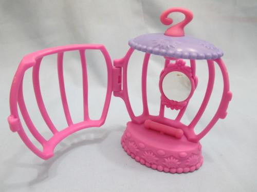 Littlest Pet Shop LPS Accessory Pink Bird Parrot Cage