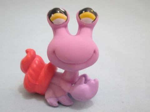 LIKE NEW Littlest Pet Shop Purple Pink Shell Hermit Crab Yellow Eyes 1141 Authentic Feb12nn