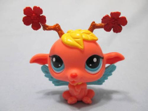 Littlest Pet Shop LPS Majestic Masquerade Garden Fairy Orange Blue Eyes 2832 Authentic MAY8J