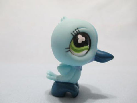 LIKE NEW Littlest Pet Shop Bird Hummingbird Blue Lavender with Green Clover Eyes 846 Authentic Lps Mar10ni