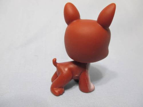Littlest Pet Shop LPS 118 Brown Boston Terrier Boxer Dog Authentic Lps Feb19ni
