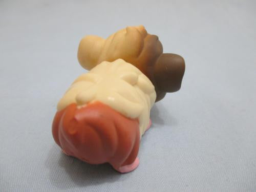 LIKE NEW LITTLEST PET SHOP GUINEA PIG CREAM & BROWN w/ BLUE EYES HAMSTER GERBIL 1418 Feb27n