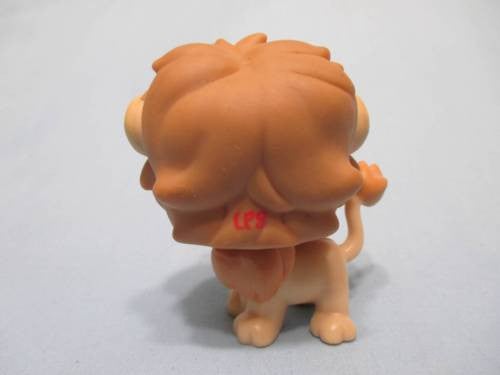 LIKE NEW Littlest Pet Shop Lion Tan Cream Brown with Blue Eyes Lion King 1112 Authentic Lps OCT26J