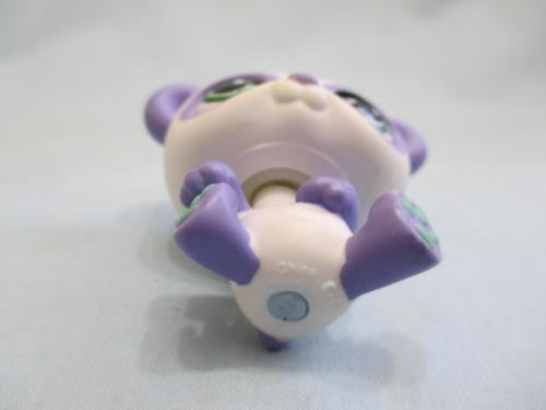 Littlest Pet Shop LPS Purple White Green Eyes Panda Bear 776 Authentic Lps OCT27J