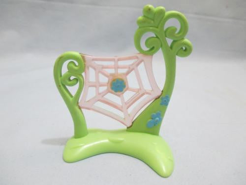Littlest Pet Shop Accessory Green Pink Spider Web Accessory Authentic LPS Feb14ni