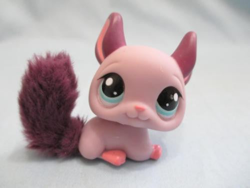 Littlest Pet Shop 2415 Purple Chinchilla Fluffy Tail LPS Authentic AIK APR19J