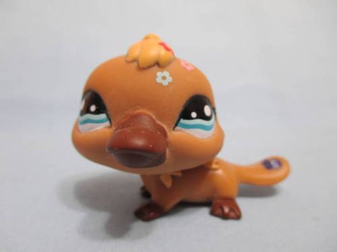 Littlest Pet Shop 1395 Special Edition Brown Platypus Authentic Lps Has Initial Mar2ni