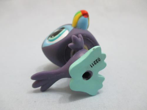 LIKE NEW Littlest Pet Shop 1906 Purple Blue Toucan Blue Eyes Authentic Mar04npoRSV
