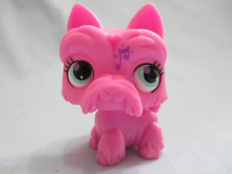 Littlest Pet Shop Pink Scottie Dog w/ Music Note 2876 Authentic SEE VIDEO APR20JI