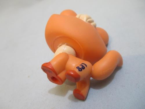 LIKE NEW Littlest Pet Shop Fox 1812 Dog Snowy Day Orange Black Nose Aqua Eyes Authentic Nov29ni