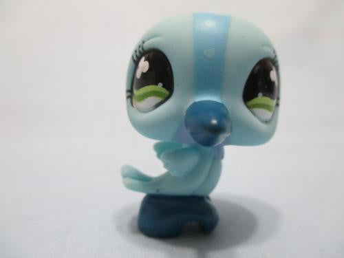 LIKE NEW Littlest Pet Shop Bird Hummingbird Blue Lavender with Green Clover Eyes 846 Authentic Lps Mar10ni