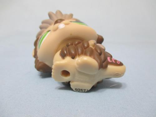 LITTLEST PET SHOP HEDGEHOG BROWN GREY GREEN EYES 1321 PORCUPINE Authentic Oct29ni