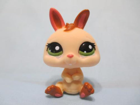 LIKE NEW Littlest Pet Shop Bunny Rabbit Baby Dwarf 1596 Cream & Brown Authentic APR30A