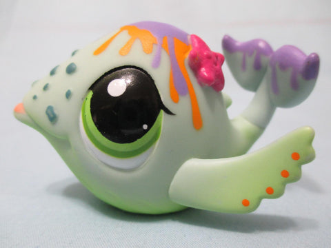 Littlest Pet Shop Fish Whale Dolphin 1852 Authentic Lps APR25JI