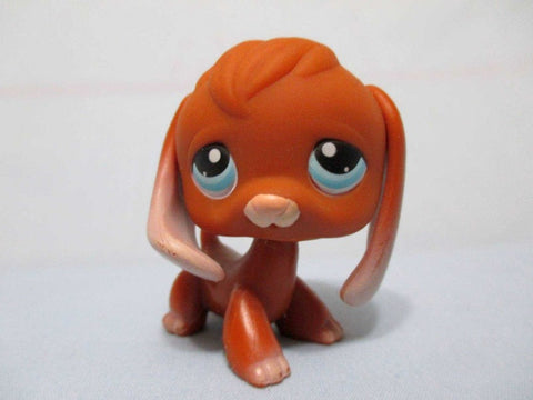 LIKE NEW Littlest Pet Shop Dog Beagle Puppy Brown Blue Eyes 233 Authentic Lps Jun11npo90
