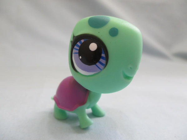 LIKE NEW Littlest Pet Shop Green Turtle Purple Rare Limited Collector LPS 3301 Authentic Oct30ni