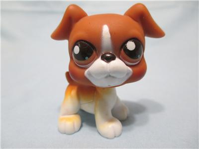 LIKE NEW Littlest Pet Shop Dog Boxer 25 Variant Puppy Authentic LPS Jun04npo10