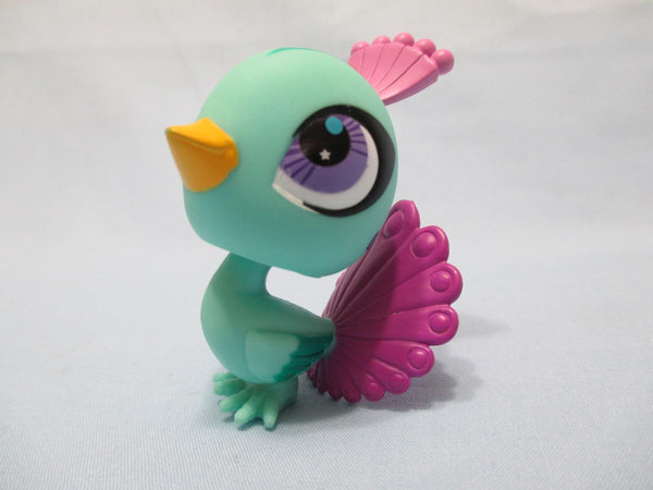 Littlest Pet Shop LPS Peacock Toy Figure Number 2738 100% Authentic AIK Apr01npo30