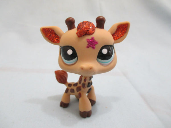 Littlest Pet Shop 2348 Sparkle Glitter Star Giraffe Authentic LPS AIK APR30J