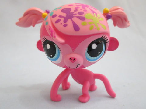 LIKE NEW Littlest Pet Shop LPS 3509 Paint Splashin Minka Mark Monkey Authentic Nov6ni