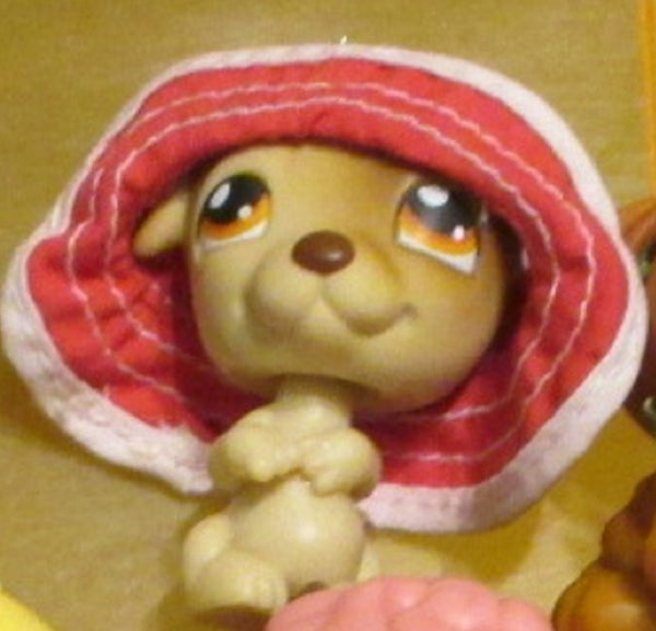 LIKE NEW Littlest Pet Shop Brown Jack Russell Dog 109  w Original Accessory  Authentic Lps Sep25npo43