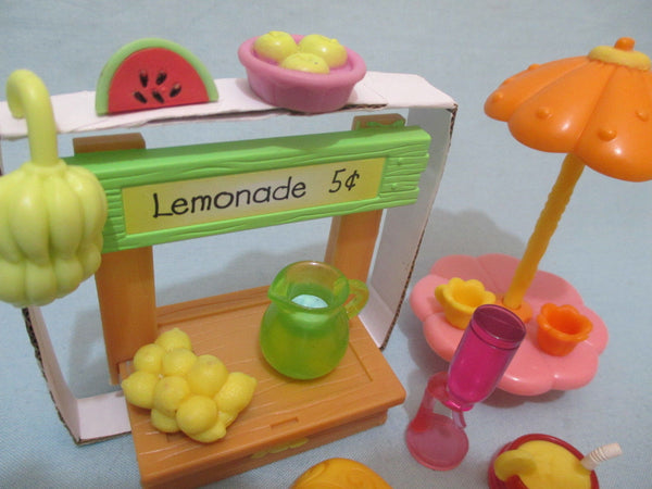 Littlest Pet Shop Random Lot 12 Lemonade Stand And 8 Fruit Cup Accessories Dec16ni