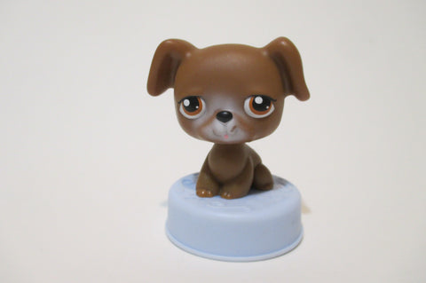 Littlest Pet Shop Brown Pug Mcdonalds Toy Authentic Mar12npo77